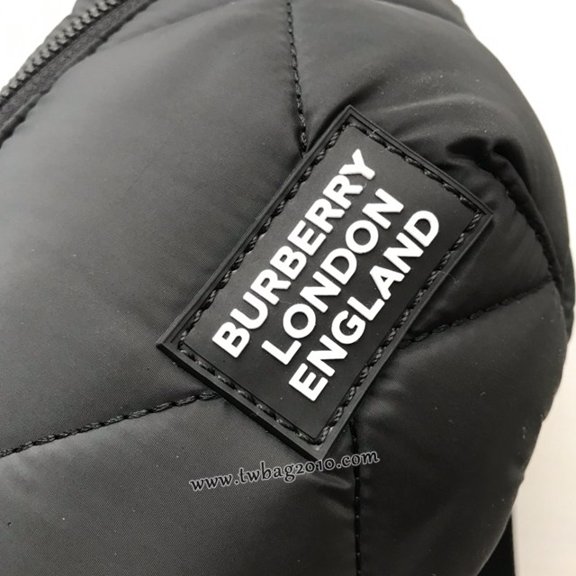 Burberry專門店新款繡花腰包 巴寶莉菱形絎縫脂棉質面男女腰包 yxb1229